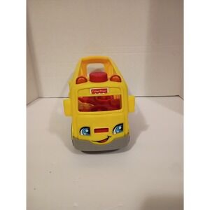 Fisher-Price Little People Sit with Me School Bus Yellow Toy Vehicle Sounds